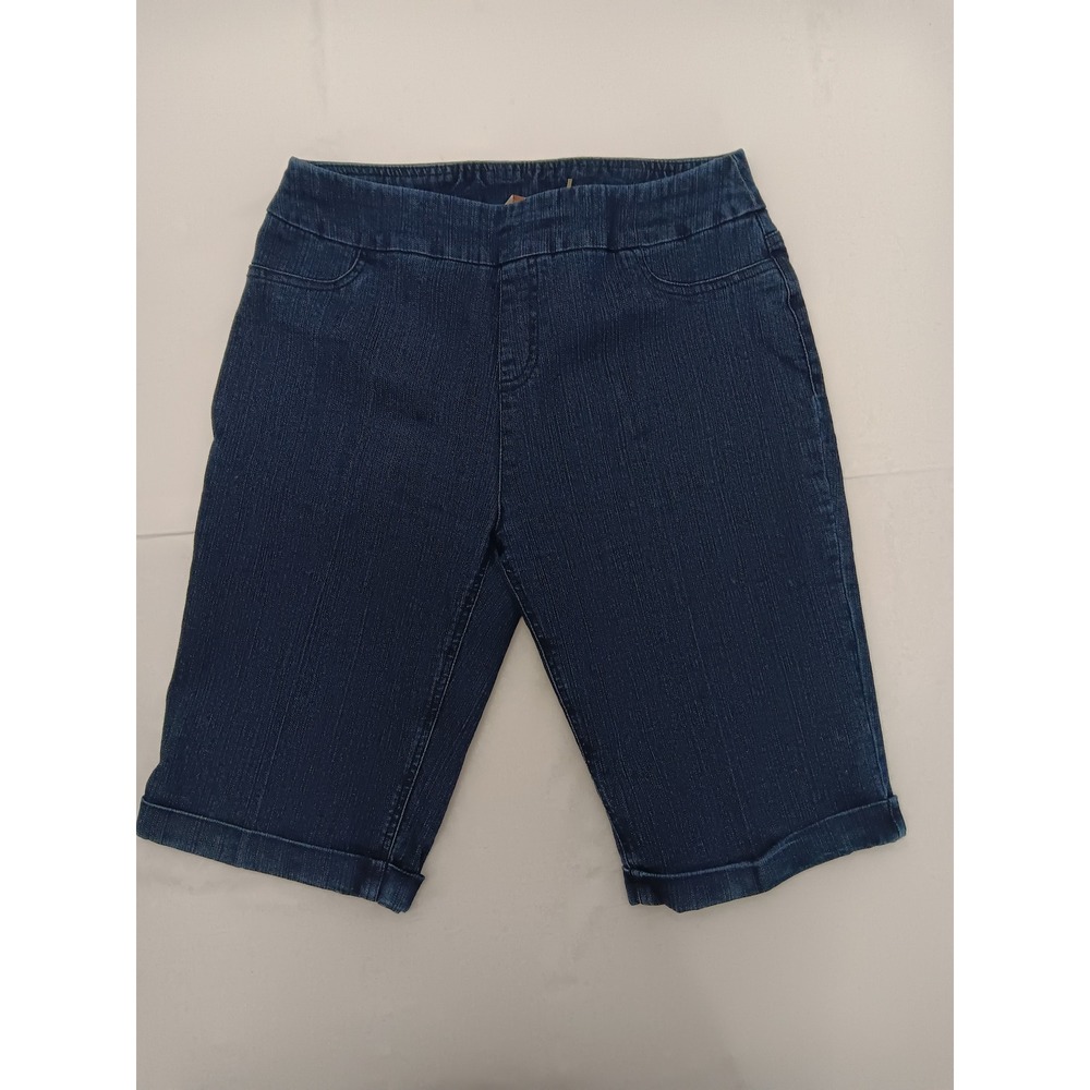 Soft Surroundings Women's Pull On Shorts Lot of 4 Denim Red Black Size Small - Picture 7 of 14